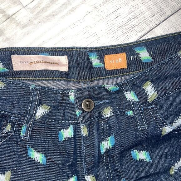 Anthropologie | Anthro Pilcro & the Letterpress Stet Art Brushstroke Print Short - Picture 3 of 7